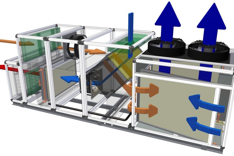 ABCE-080-15-R2 REPRESENTACION 3D 2 Experimental | nuevo sistema autónomo, climatización flexible modular