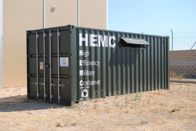 Sala térmica de climatización eficiente HEMC (High Efficiency Modular Container)